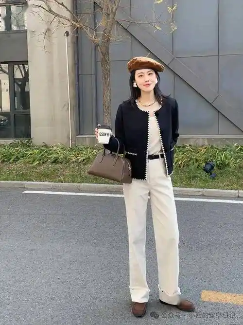 白裤子的4种搭配方法,好看又高级!