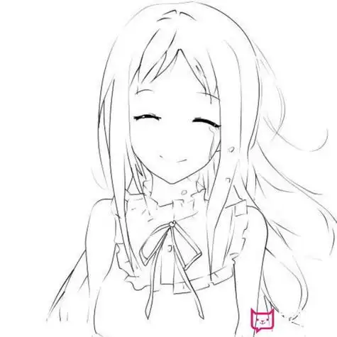 微笑美少女简笔画动漫美少女简笔画图片素材美少女战士简单的月野兔简