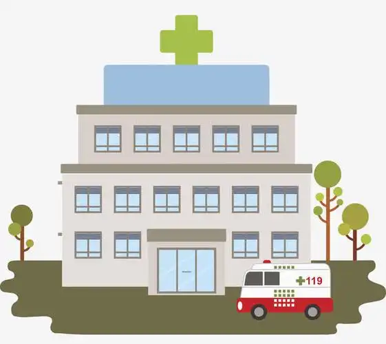 卡通医院大楼免抠图素材免费下载_觅元素