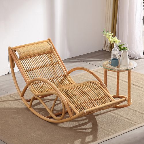 天然藤摇椅大人摇摇椅阳台藤椅家用午睡椅休闲懒人真藤躺椅逍遥椅