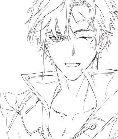 黑白线稿动漫人物线稿资源精彩人物线稿素材赶快收藏