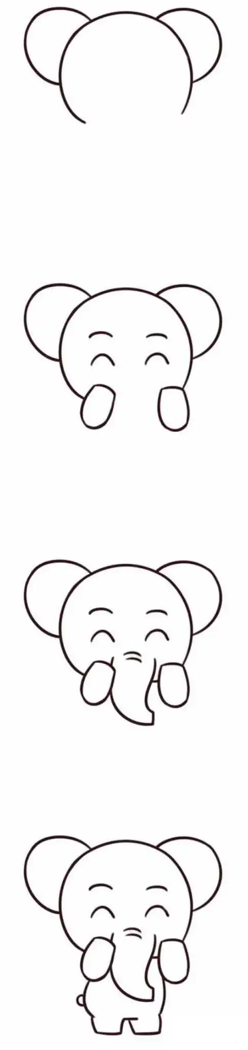 简笔画教程可爱小女生人物简笔画人人都会画萌萌哒小动物简笔画步骤