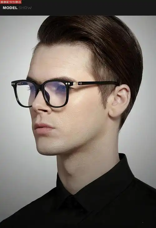 近视眼镜男韩版潮流复古网红防蓝光学生有度数大框色方框近视镜个性亮