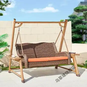 秋千户外庭院花园别墅阳台铸铝网红摇椅室外露天露台休闲秋千吊椅锐衡