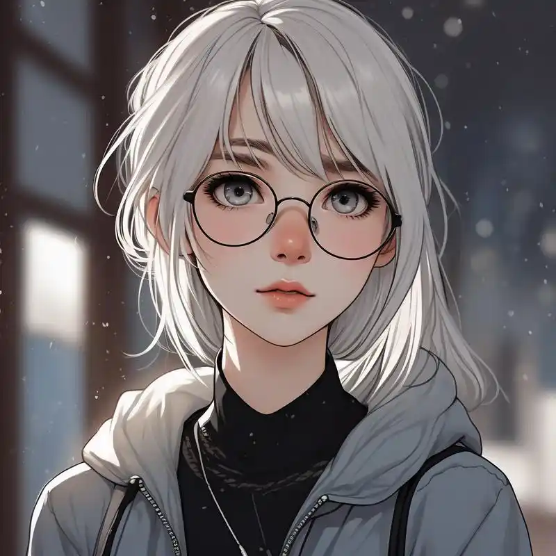 97女孩们的独特魅力|戴眼镜的女生头像 每个戴眼镜的女孩都有一种