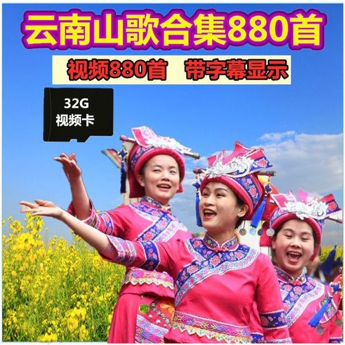 云南山歌剧经典山歌对唱32g4g小调猜调民族歌曲视频tf卡