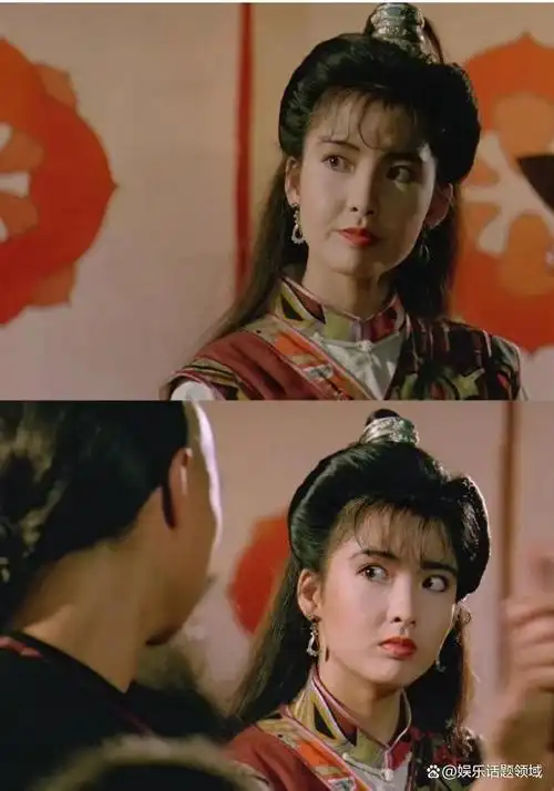 翻看周慧敏之前的古装剧照《妖魔道》,真心觉得她长得很玉女,很温柔