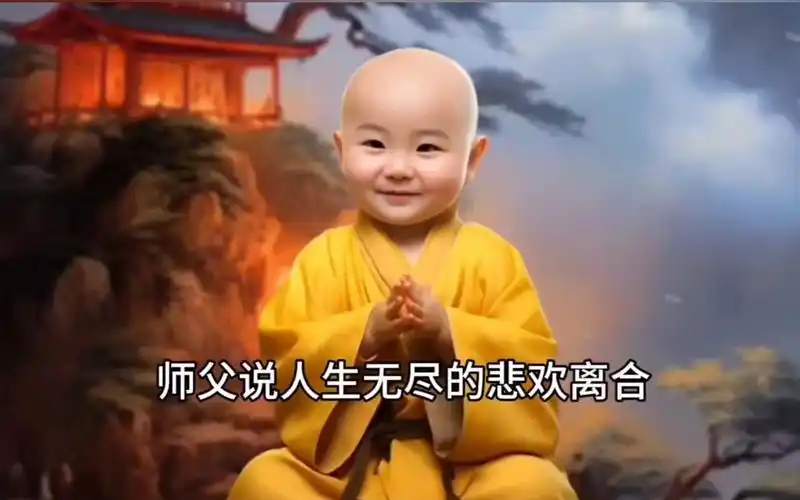 教你仅用剪映如何制作热门禅语小和尚视频#用剪映如何制作禅语小和尚