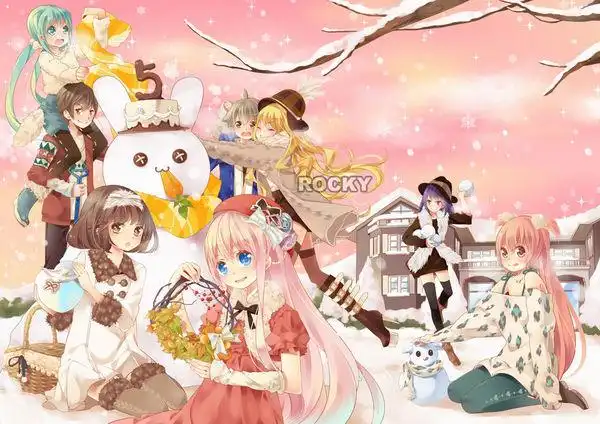 求五人友谊图片卡通的哟.都是女的.