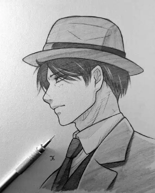 动漫人物素描手绘作品|素描|动漫人物|作品_新浪新闻