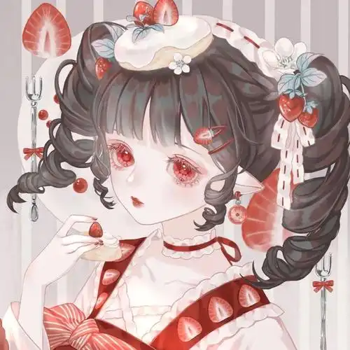 红色系古风动漫头像生活有望穿秋水的期待也会有的意想不到的欣喜