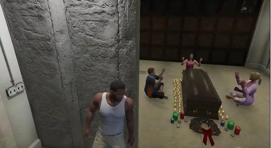 gta5游戏中不为人知的彩蛋麦克离世后他的家人简直无下限