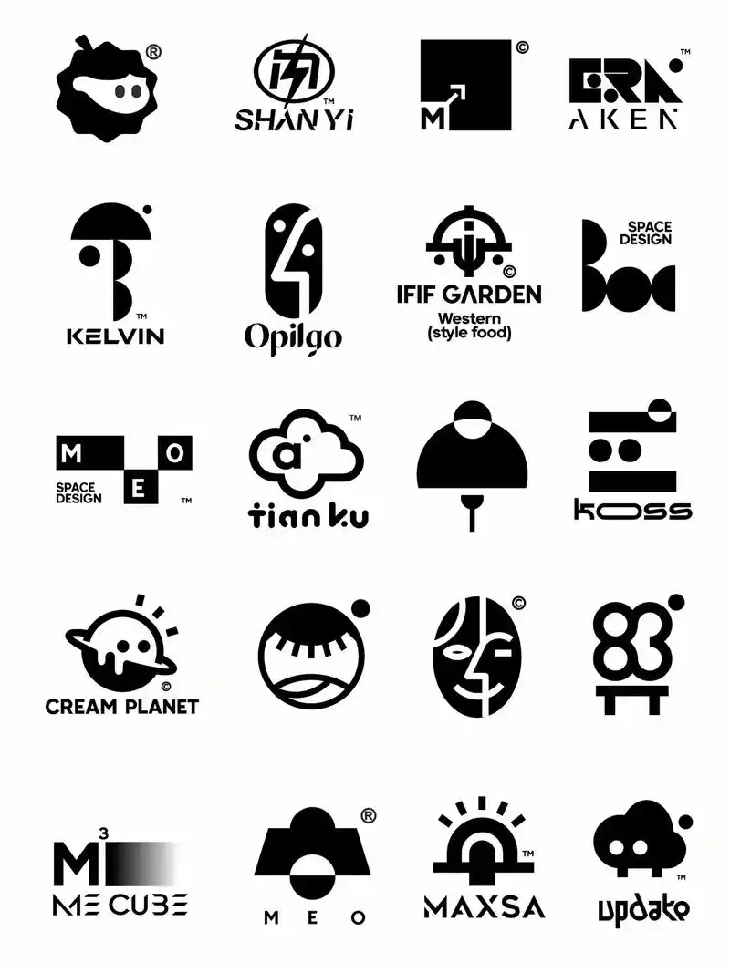 原创logo设计千展图|小众各类品牌设计