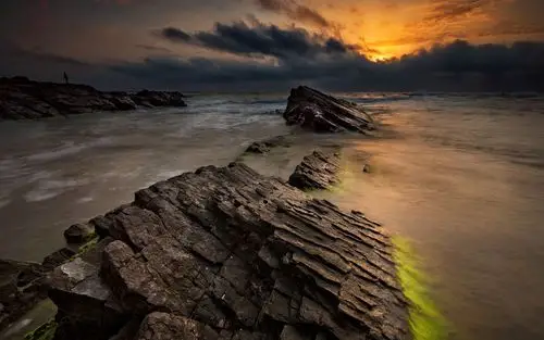精选海岸岩石风光图片高清电脑壁纸高清大图预览1920x1080_风景壁纸