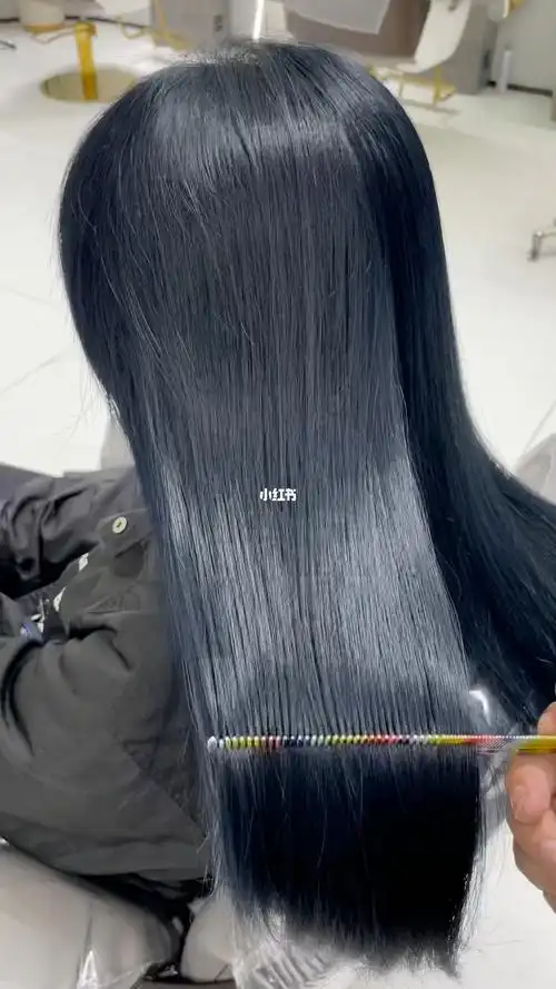 蓝黑色不漂系列株洲染头发天花板