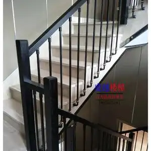 外挂铁艺柱子 组装式护栏 铁艺 楼梯扶手 护栏栏杆现代简易轻轻奢