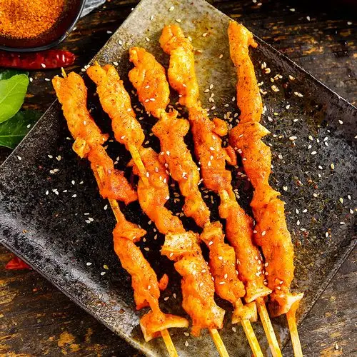 餐爆骨肉相连365g鸡肉串脆骨串软骨串烤串野餐食品烤串 骨肉相连