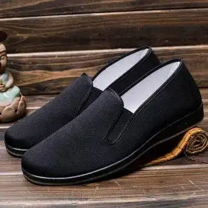 布鞋男士夏季防臭防滑软底休闲帆布鞋工作劳保一脚蹬牛筋底1新款牛筋