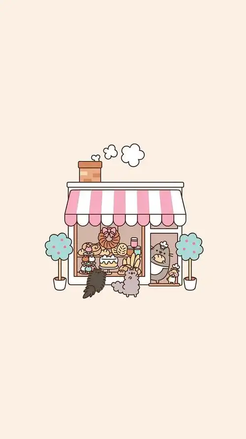 呆萌可爱卡通插画小动物