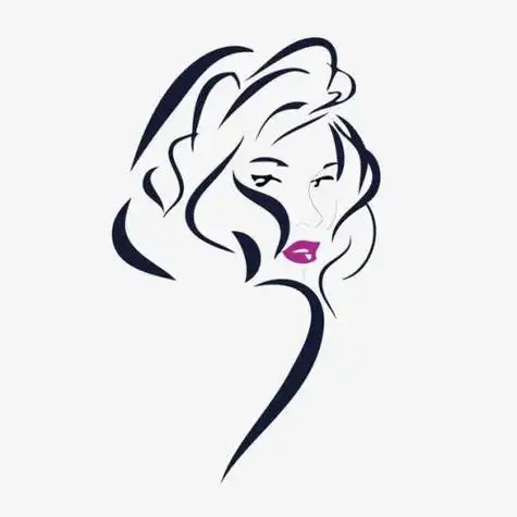 画美女肖像插画气质简笔画美女头像漂亮的人物简笔画图片戴帽子的长发