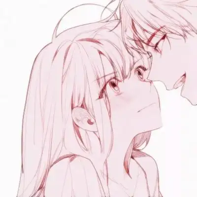 动漫冷酷情头高清一男一女的动漫霸气冷酷情侣头像图片