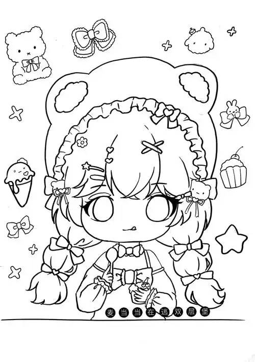 q版  #线稿  #q版人物