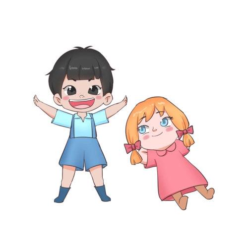 六一儿童节可爱卡通小朋友人物