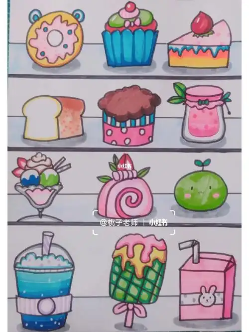 甜品儿童画