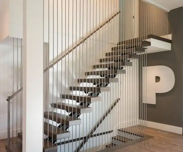 铁丝楼梯扶手装修效果图