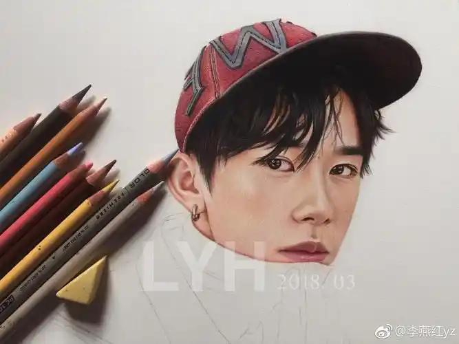 易烊千玺 (霹雳马彩铅获多福细纹纸) 投稿