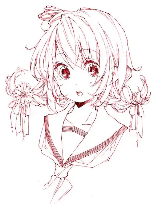 手绘 插画 线稿 手稿 黑白素材