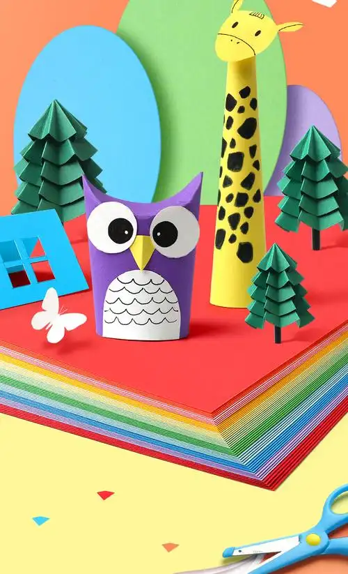 彩色硬卡纸彩纸手工纸厚硬幼儿园儿童制作材料a4纸打印纸复印纸色卡纸