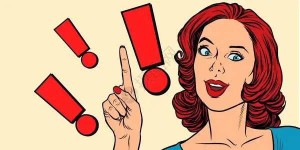 感叹插画_感叹卡通_感叹插图_手绘_板绘_摄图网