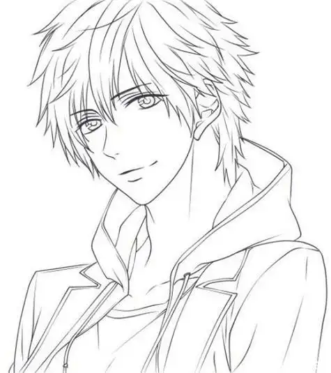 简笔画动漫人物男生画法