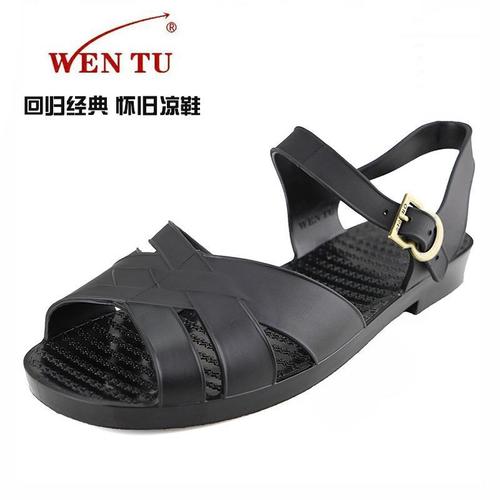 怀旧复古军凉鞋男士夏季防滑柔软橡胶越南解放鞋经典老款北京凉鞋