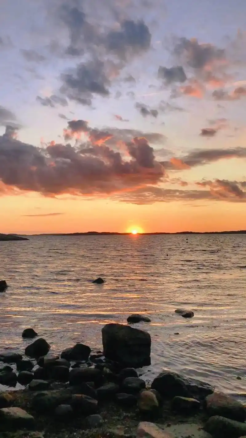 夕阳 #治愈风景 #海边美景  - 抖音