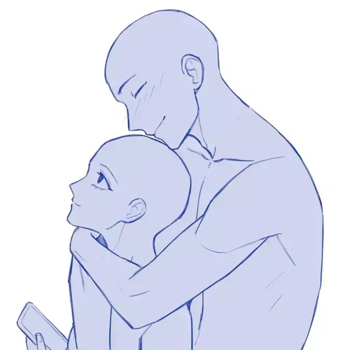 线稿素材本子画师一定不能错过的双人互动姿势