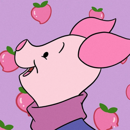 小猪piglet可爱软萌经典卡通手绘头像,卡通头像图片-回车桌面