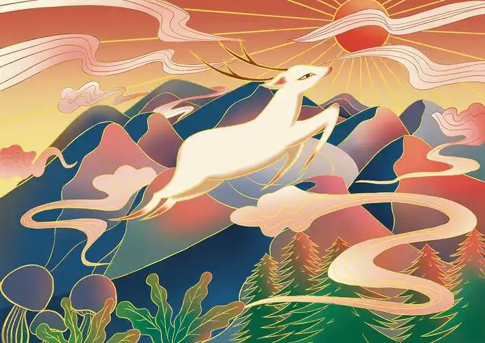 长白山插画|插画|商业插画|肉墩墩的小可爱 - 原创作品 - 站酷 (zcool