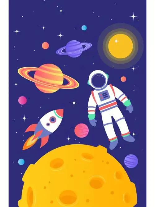 发一波关于宇宙的插画吧