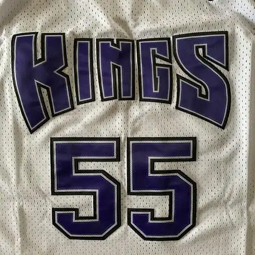 滕讯体育同款国王队白巧克力球衣55号威廉姆斯复古韦伯4佩贾16刺绣背