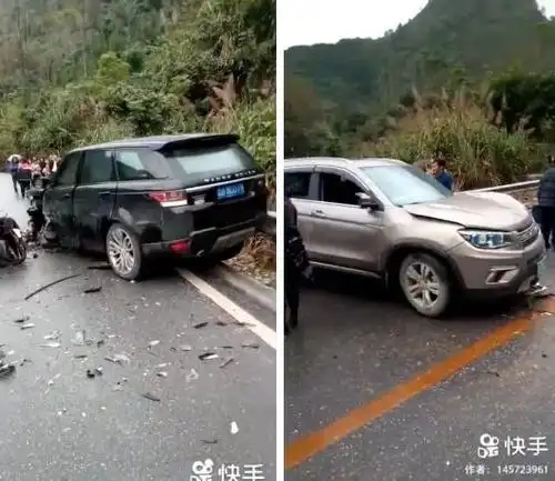 这个车祸现场路虎惨烈       近日,一起车祸引起众多网友关注,从事件