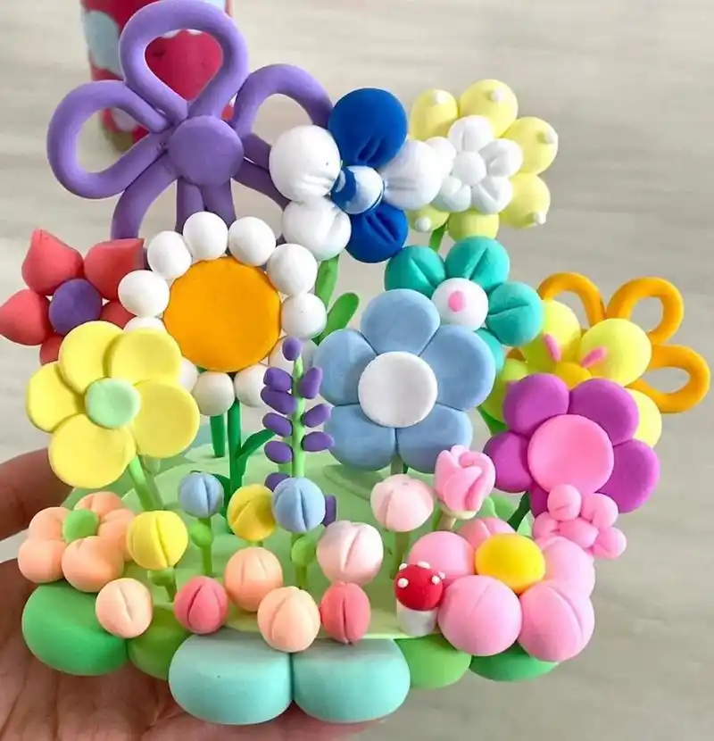 3-6岁幼儿创意简单好看的粘土作品