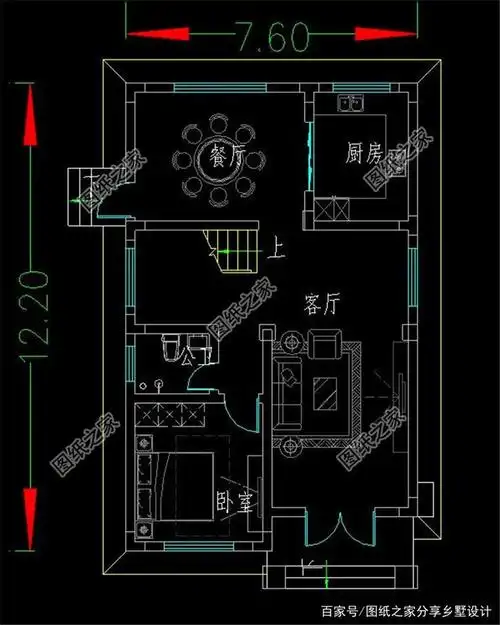农村小型二间二层别墅设计图,户型虽然小,但是住着安心舒适