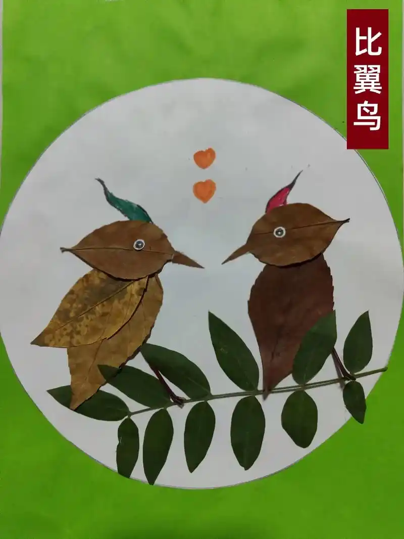 粘贴画……比翼鸟 - 抖音