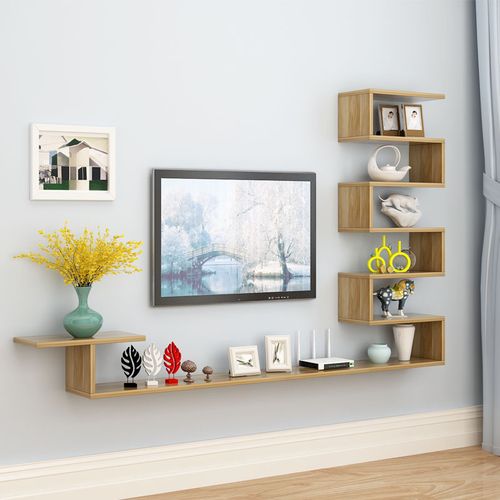 壁挂式电视柜客厅墙上吊柜壁柜悬挂小户型机顶盒架现代装饰柜墙柜