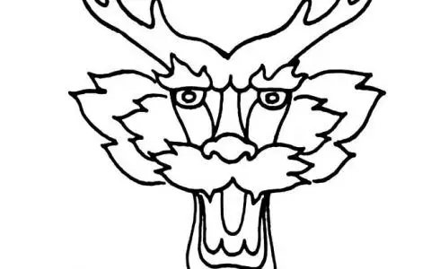 龙龙头动物简笔画步骤图片大全二