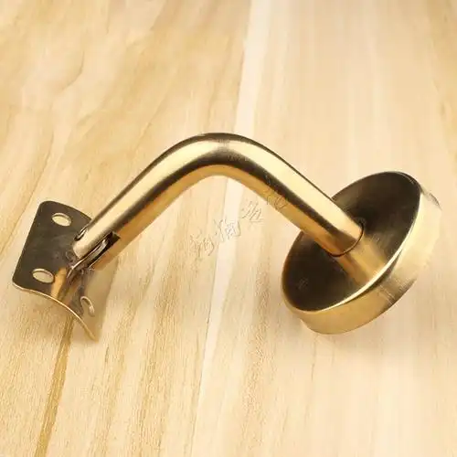 精品304不锈钢扶手支架实心墙托钛金沿墙扶手托架家用楼梯配件芊阙钛