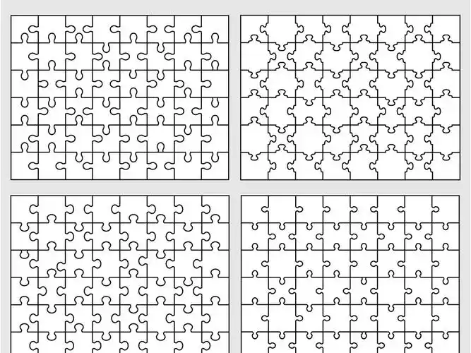 6ai空白拼图矢量素材图片_ai模板下载(4.
