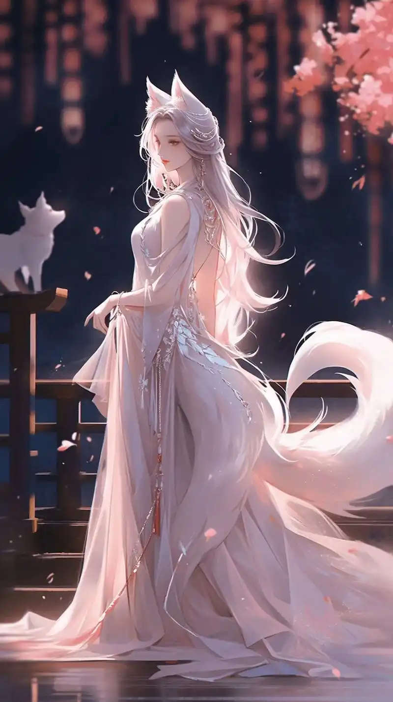 九尾狐仙.#美图分享 #古风 #仙气十足 #绝美 #手机墙纸 - 抖音